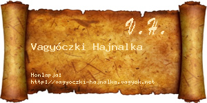 Vagyóczki Hajnalka névjegykártya