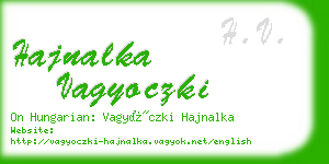 hajnalka vagyoczki business card